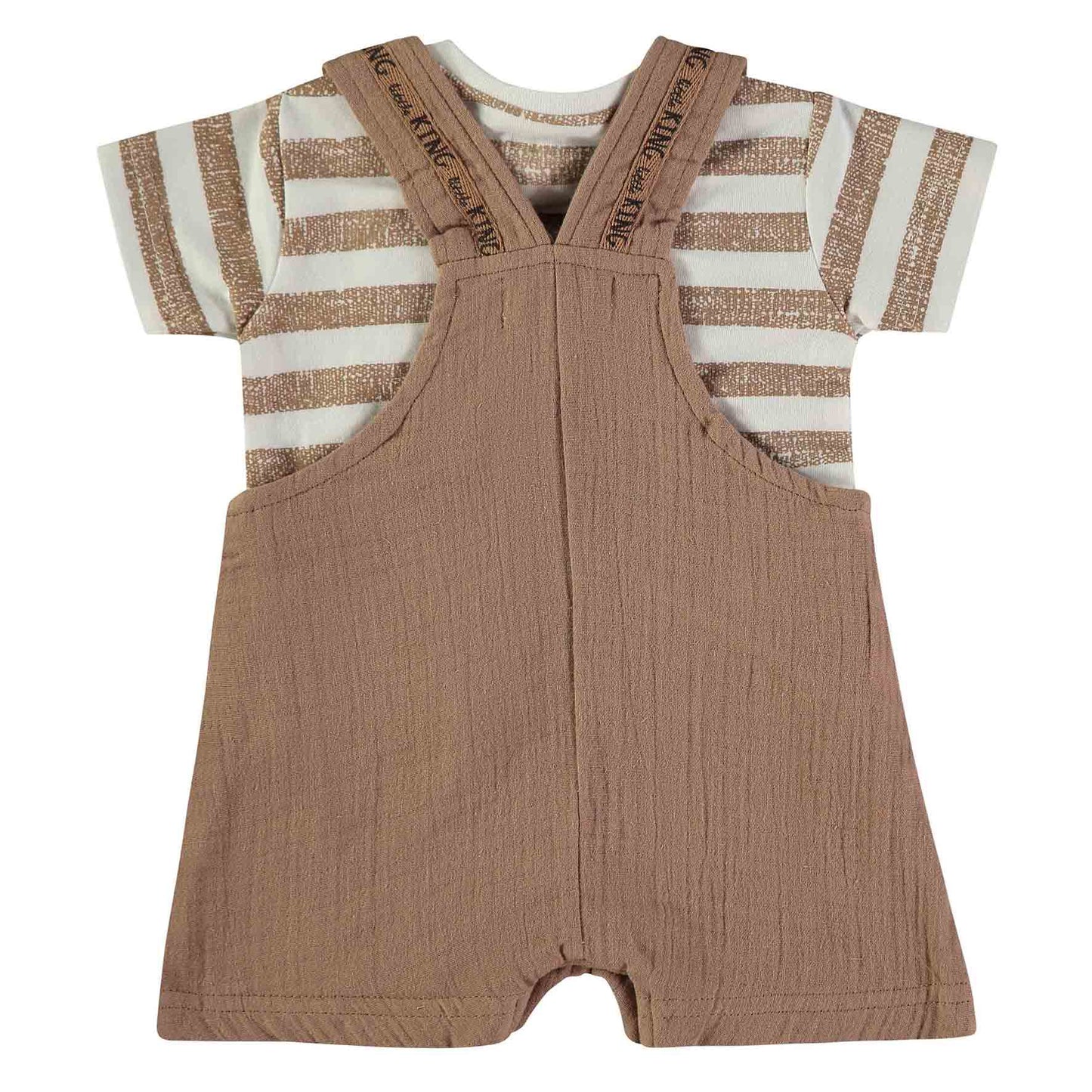 Conjunto 2 pcs Jardineiras