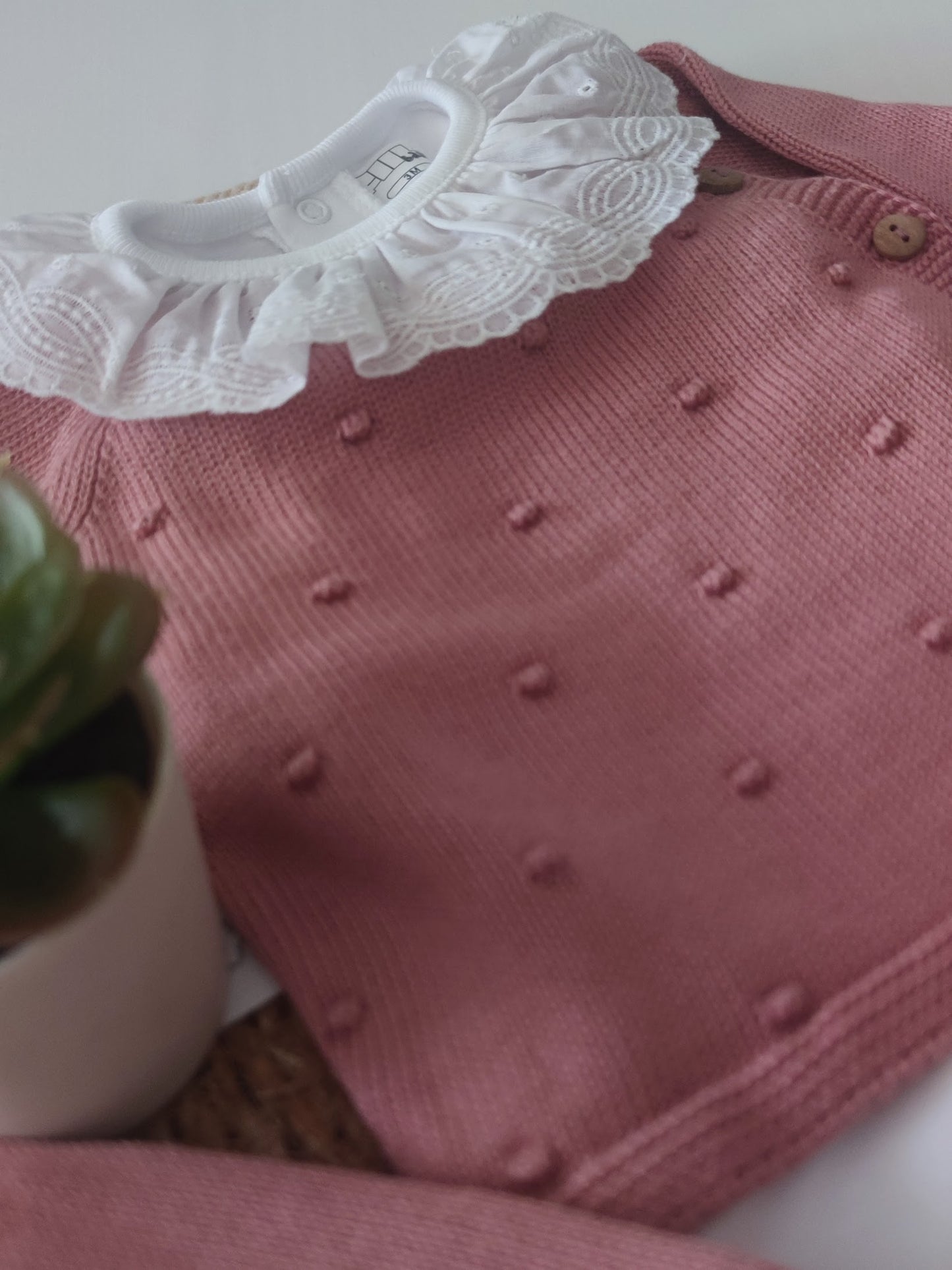 Conjunto pompom em algodão