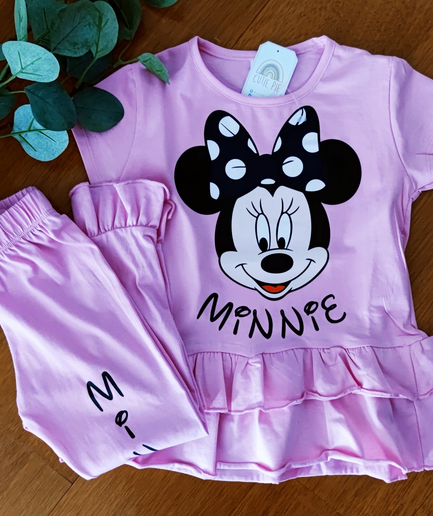 Conjunto Minnie com folho