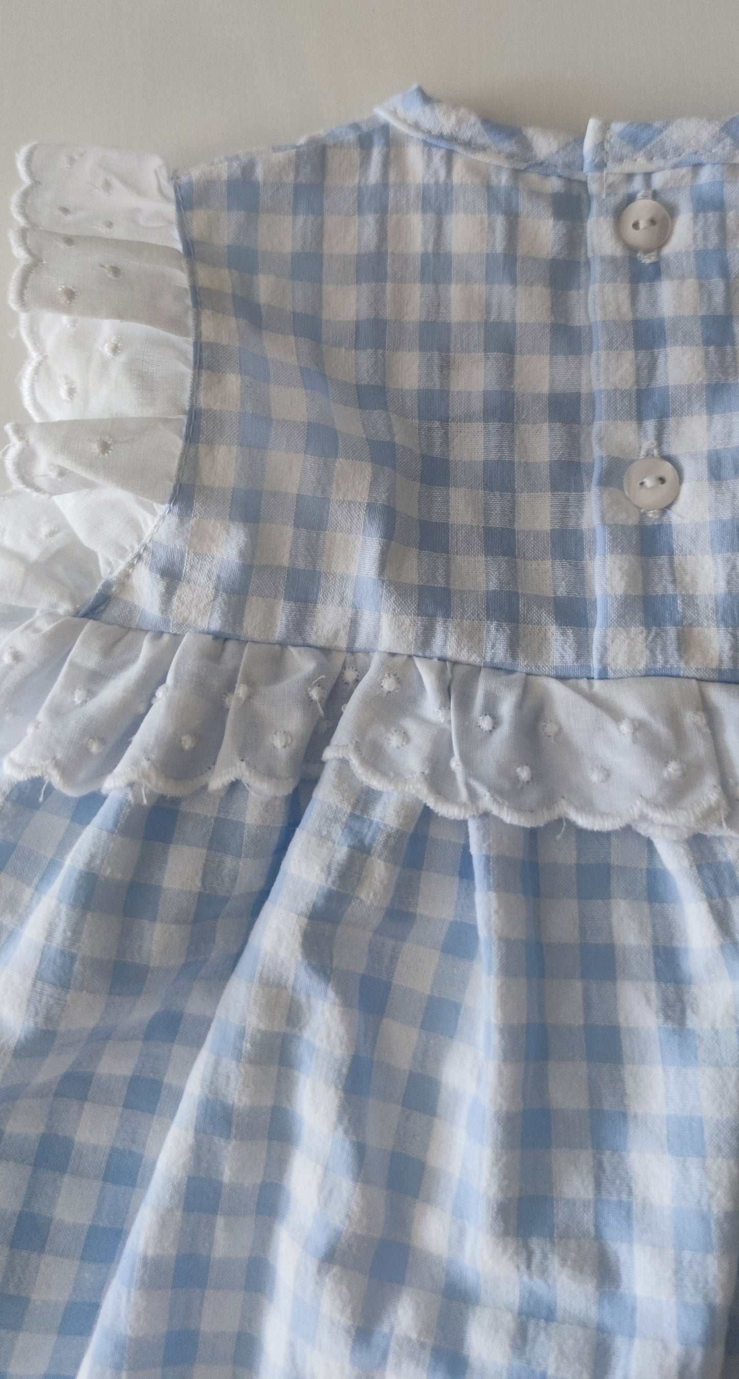 Vestido folhinhos azul