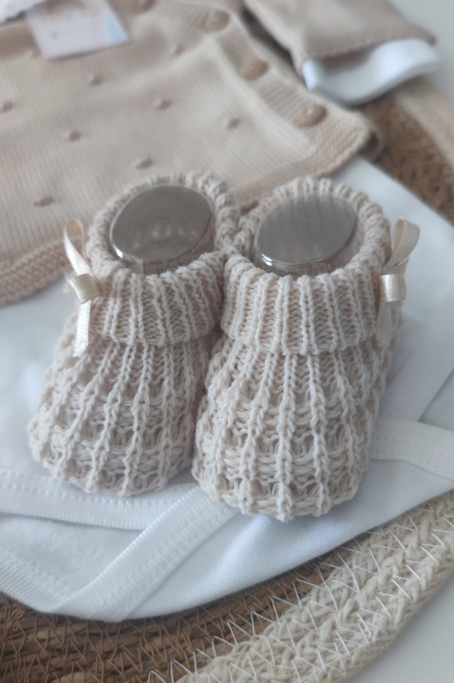 Conjunto pompom em algodão