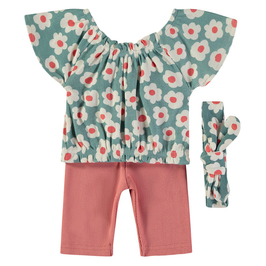 Conjunto 3pcs Flores