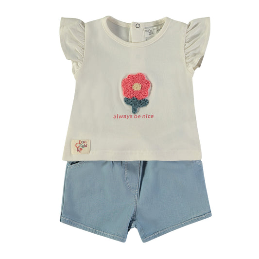 Conjunto 2pcs Flor