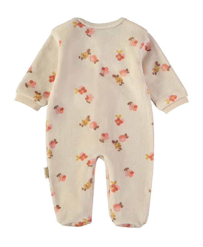 Babygrow veludo flores