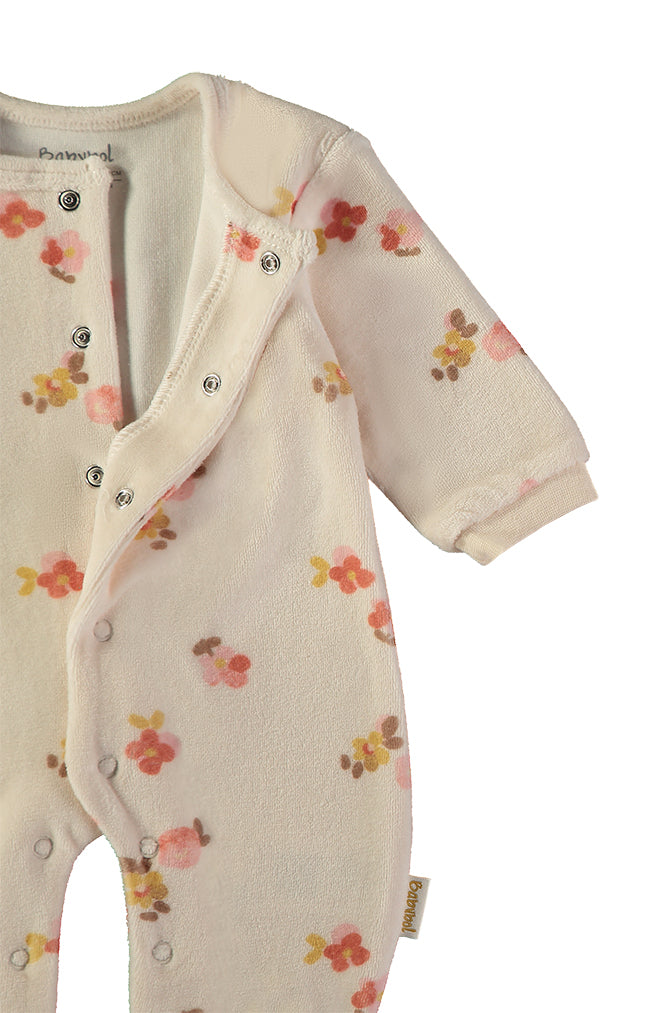 Babygrow veludo flores