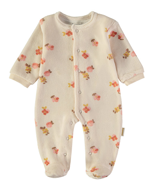 Babygrow veludo flores