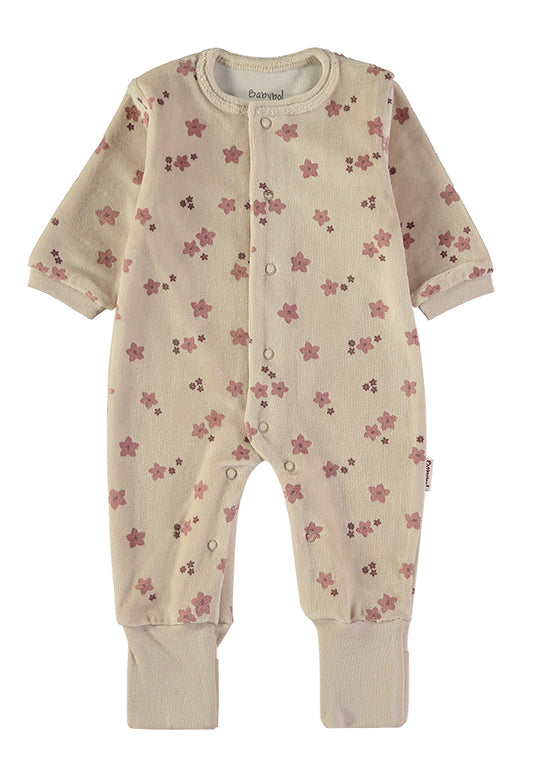 Babygrow veludo flores