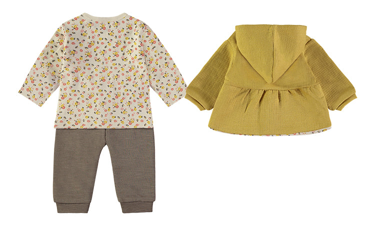 Conjunto de 3pcs amarelo