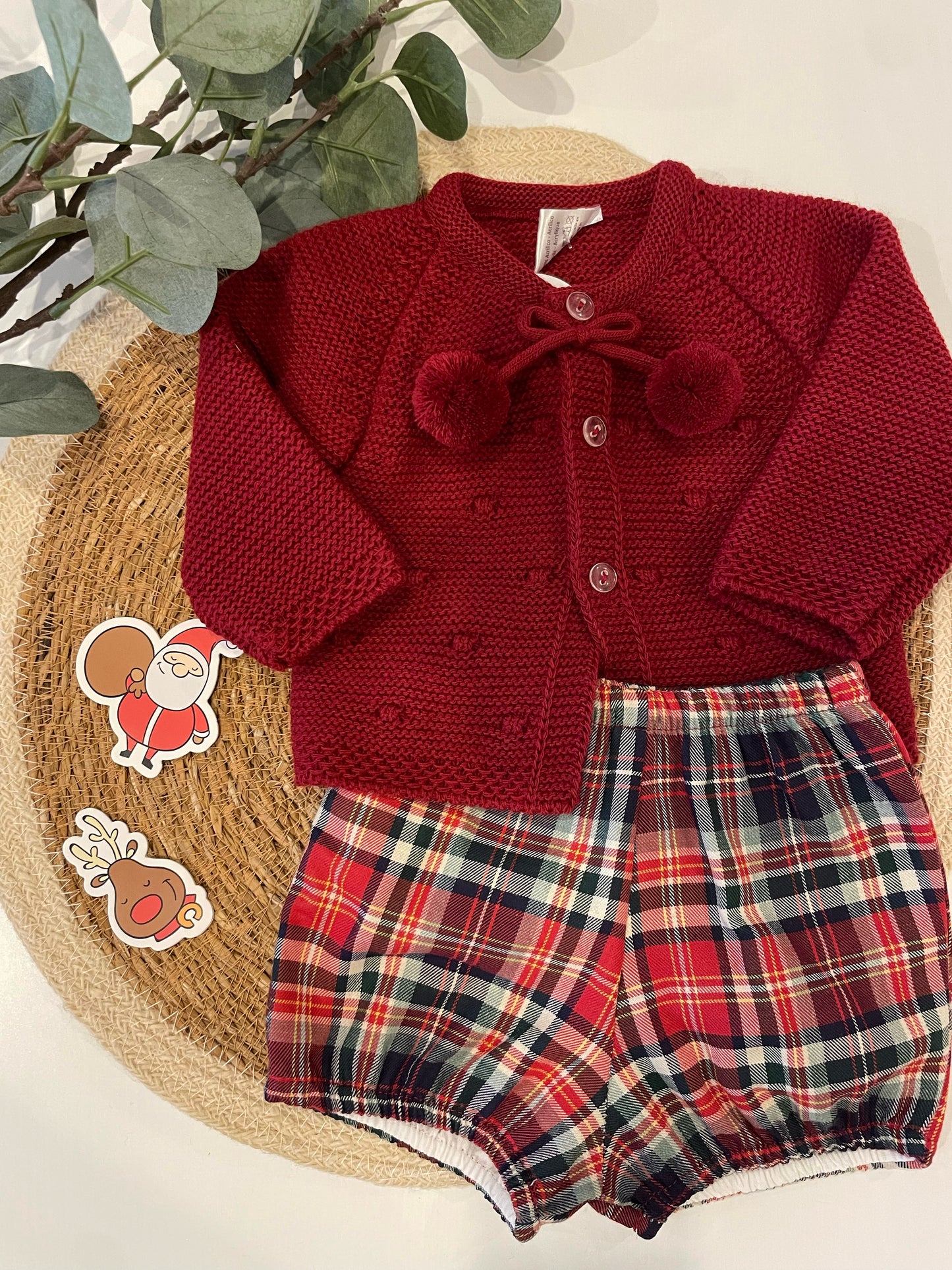 Conjunto de Natal pompom