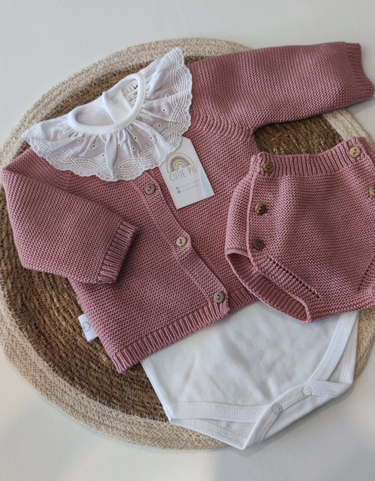 Conjunto Casaco e Tapa Fraldas
